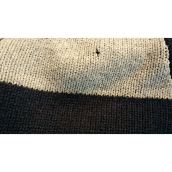 NWOT BUFFALO DAVID BITTON Men's Sweater Jacket SMALL Blue/Gray Stripe DEFECT - Picture 4 of 7